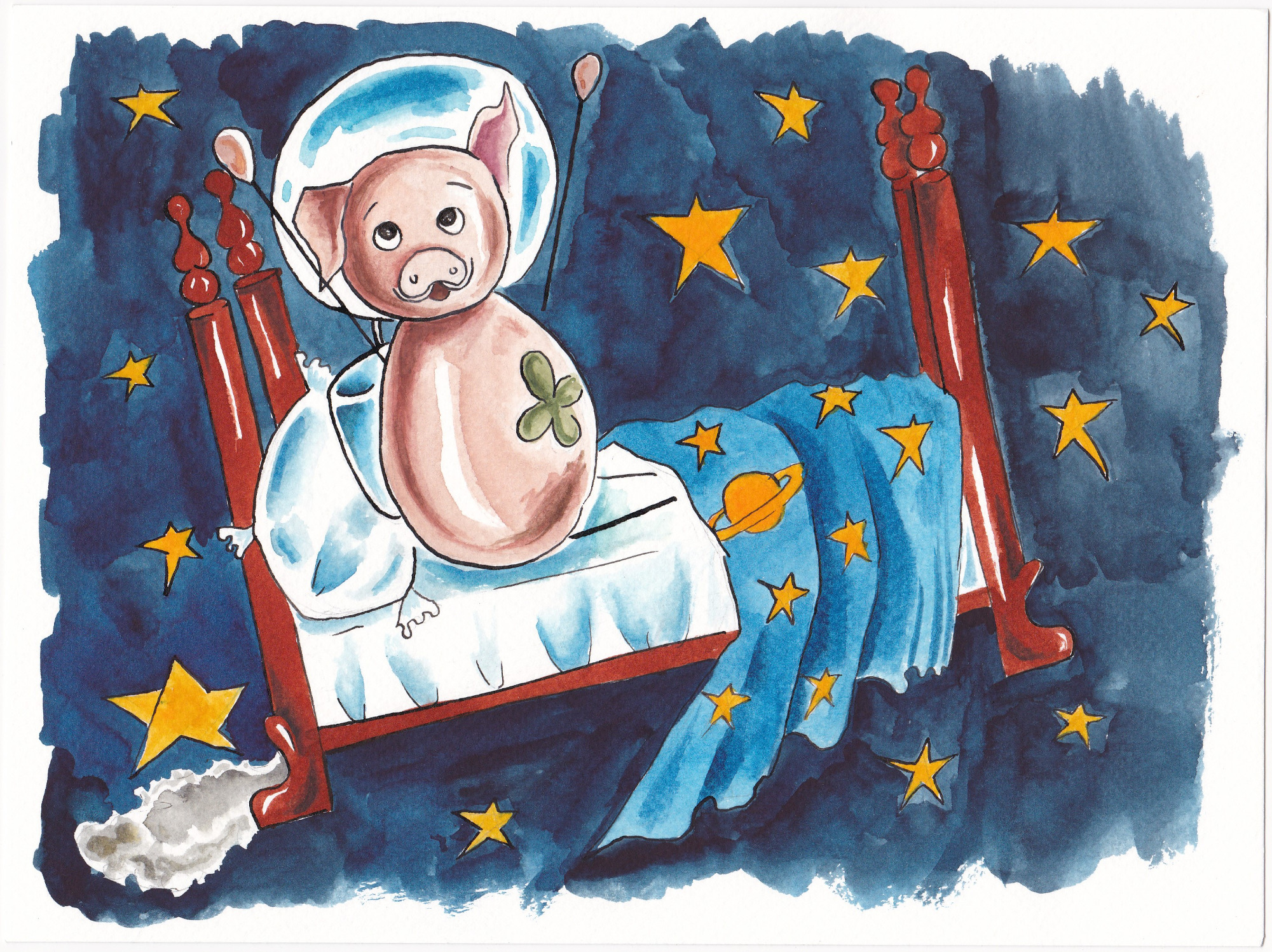 Borki fliegt durch die Lüfte